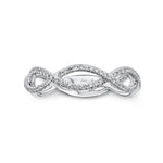 0.19CT 14K W/G DIAMOND INFINITY RING