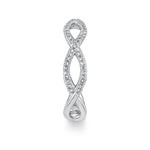 0.19CT 14K W/G DIAMOND INFINITY RING