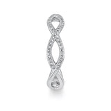 0.19CT 14K W/G DIAMOND INFINITY RING
