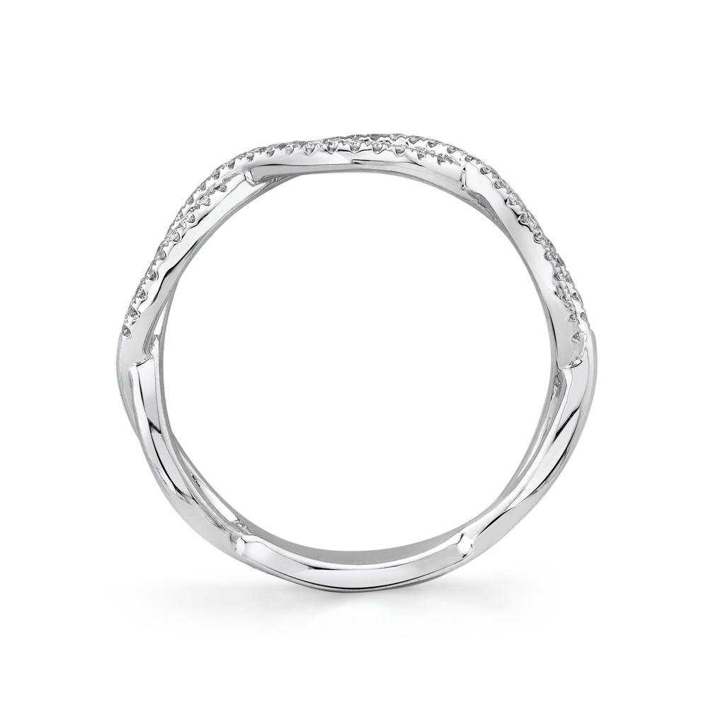 0.19CT 14K W/G DIAMOND INFINITY RING