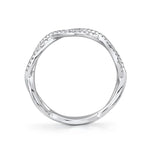 0.19CT 14K W/G DIAMOND INFINITY RING