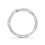 0.19CT 14K W/G DIAMOND INFINITY RING