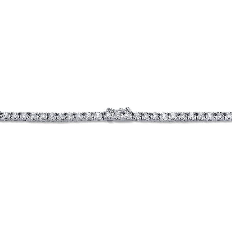 8.70CT 14K W/G DIAMOND TENNIS NECKLACE 36""