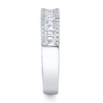 0.55CT 14K W/G DIAMOND BAGUETTE LADYS BAND