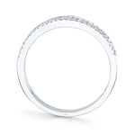 0.55CT 14K W/G DIAMOND BAGUETTE LADYS BAND