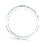 0.55CT 14K W/G DIAMOND BAGUETTE LADYS BAND