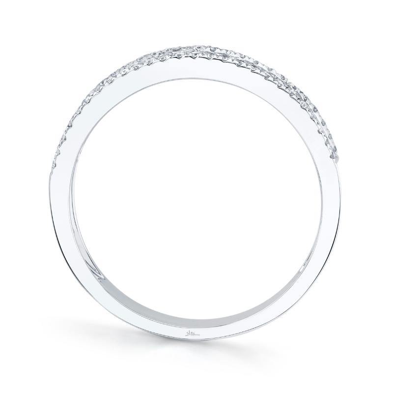 0.55CT 14K W/G DIAMOND BAGUETTE LADYS BAND