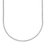 3.96CT 14K W/G DIAMOND TENNIS NECKLACE