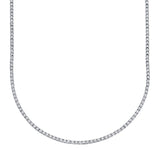 3.96CT 14K W/G DIAMOND TENNIS NECKLACE