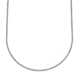 3.96CT 14K W/G DIAMOND TENNIS NECKLACE