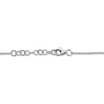 0.21CT DIAMOND & 0.53CT BLUE SAPPHIRE 14K W/G BRACELET
