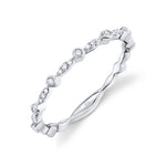 0.06CT 14K W/G DIAMOND LADYS BAND