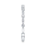 0.06CT 14K W/G DIAMOND LADYS BAND