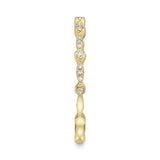 0.06CT 14K Y/G DIAMOND LADYS BAND