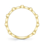 0.06CT 14K Y/G DIAMOND LADYS BAND