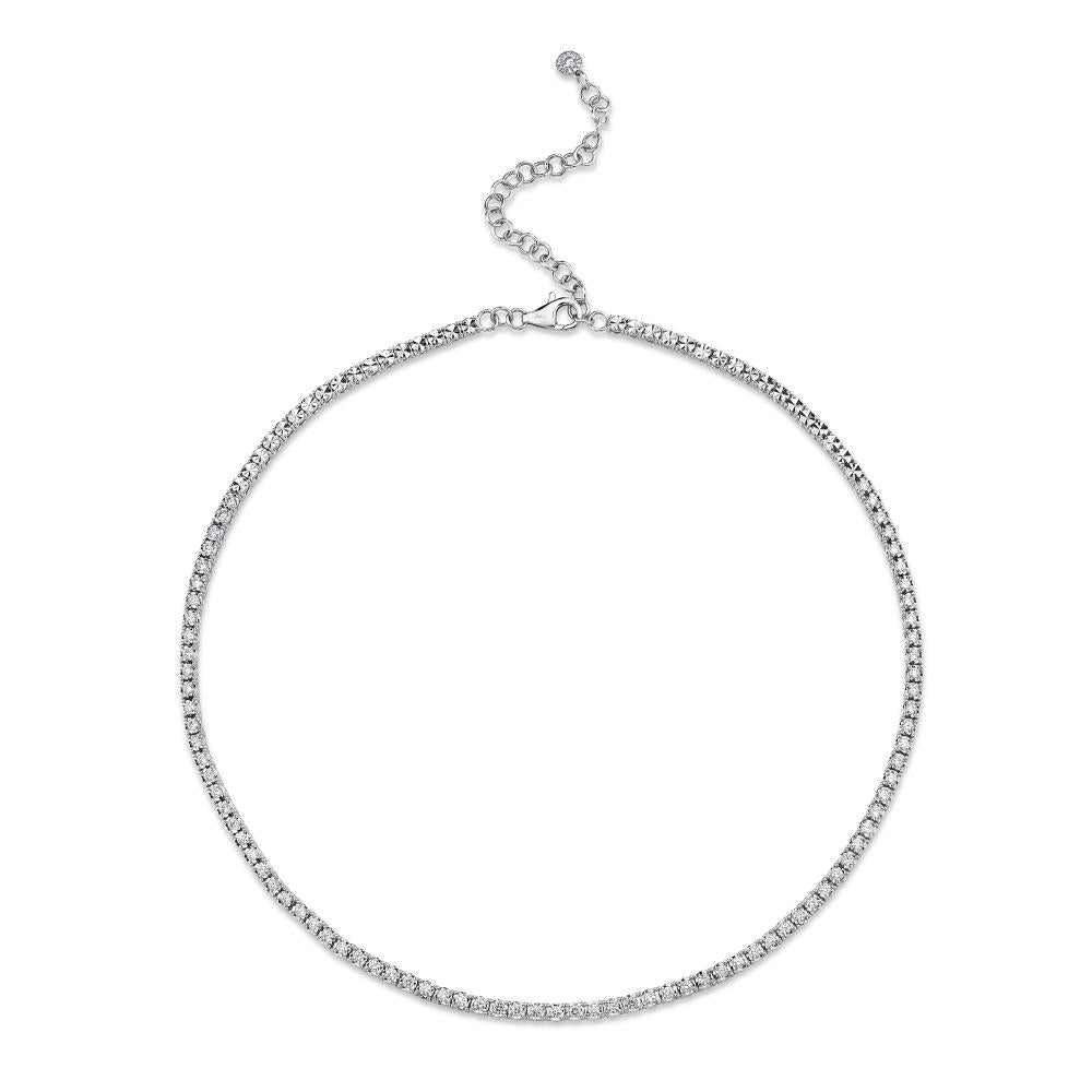 2.49CT 14K W/G DIAMOND TENNIS NECKLACE