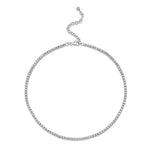 2.49CT 14K W/G DIAMOND TENNIS NECKLACE