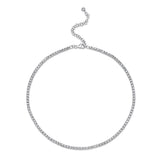 2.49CT 14K W/G DIAMOND TENNIS NECKLACE