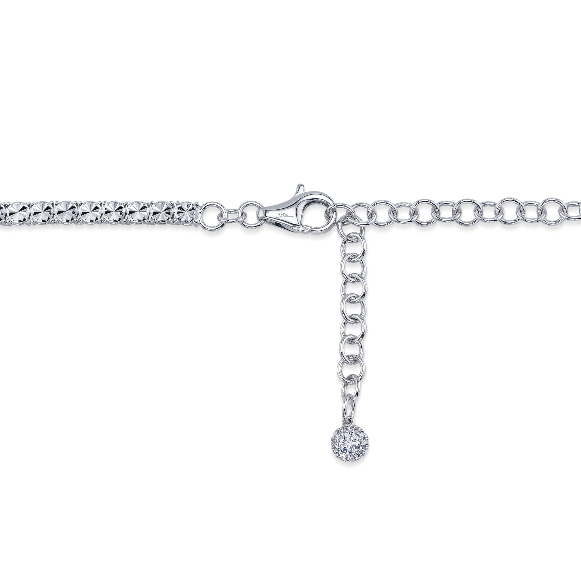 2.49CT 14K W/G DIAMOND TENNIS NECKLACE