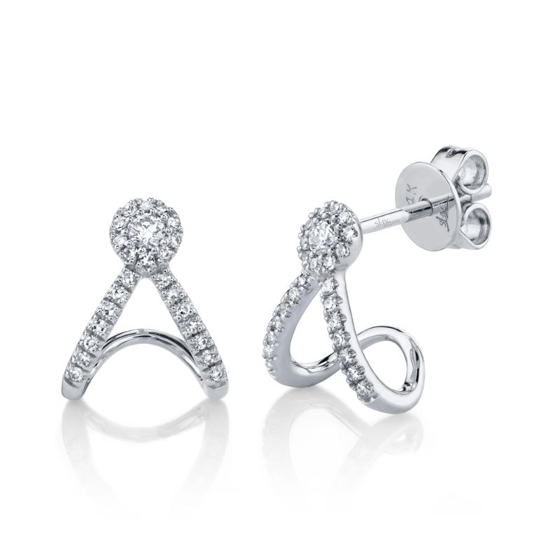 0.20CT 14K W/G DIAMOND EARRING