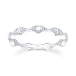 0.38CT 14K W/G DIAMOND LADYS BAND