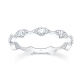 0.38CT 14K W/G DIAMOND LADYS BAND