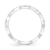 0.38CT 14K W/G DIAMOND LADYS BAND