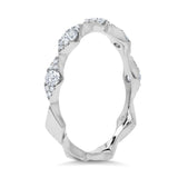 0.38CT 14K W/G DIAMOND LADYS BAND SZ 6