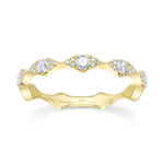 0.38CT 14K Y/G DIAMOND LADYS BAND