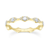 0.38CT 14K Y/G DIAMOND LADYS BAND