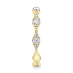 0.38CT 14K Y/G DIAMOND LADYS BAND