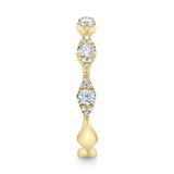 0.38CT 14K Y/G DIAMOND LADYS BAND