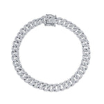 1.69CT 14K W/G DIAMOND PAVE LINK BRACELET