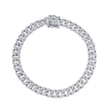 1.69CT 14K W/G DIAMOND PAVE LINK BRACELET