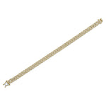 1.69CT 14K Y/G DIAMOND PAVE LINK BRACELET