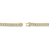 1.69CT 14K Y/G DIAMOND PAVE LINK BRACELET