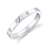 0.09CT 14K W/G DIAMOND LADYS BAND