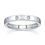 0.09CT 14K W/G DIAMOND LADYS BAND