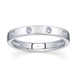 0.09CT 14K W/G DIAMOND LADYS BAND