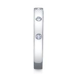 0.09CT 14K W/G DIAMOND LADYS BAND
