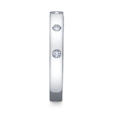 0.09CT 14K W/G DIAMOND LADYS BAND