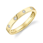 0.09CT 14K Y/G DIAMOND LADYS BAND