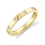 0.09CT 14K Y/G DIAMOND LADYS BAND