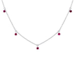 0.36CT 14K W/G RUBY NECKLACE