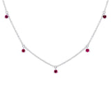 0.36CT 14K W/G RUBY NECKLACE