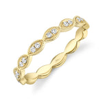 0.13CT 14K Y/G DIAMOND LADYS BAND
