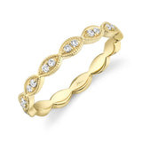 0.13CT 14K Y/G DIAMOND LADYS BAND