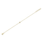 0.03CT 14K Y/G DIAMOND STAR OF DAVID BRACELET