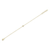 0.03CT 14K Y/G DIAMOND STAR OF DAVID BRACELET