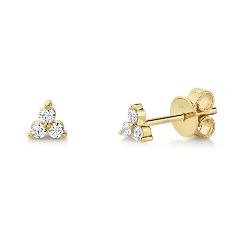 0.15CT 14K Y/G DIAMOND STUD EARRING